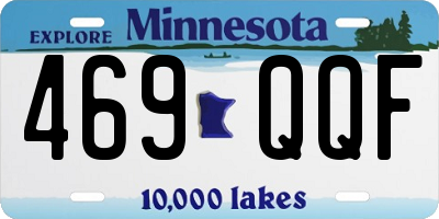MN license plate 469QQF