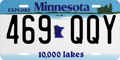 MN license plate 469QQY