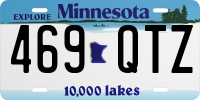 MN license plate 469QTZ