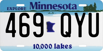 MN license plate 469QYU