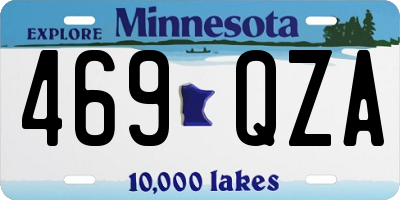 MN license plate 469QZA