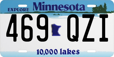 MN license plate 469QZI