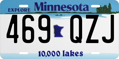 MN license plate 469QZJ