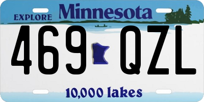 MN license plate 469QZL