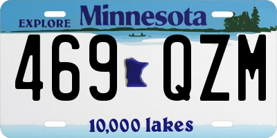 MN license plate 469QZM