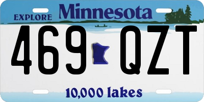 MN license plate 469QZT