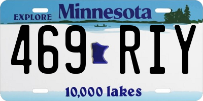 MN license plate 469RIY