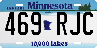 MN license plate 469RJC