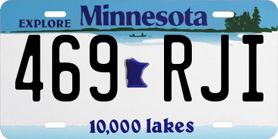 MN license plate 469RJI