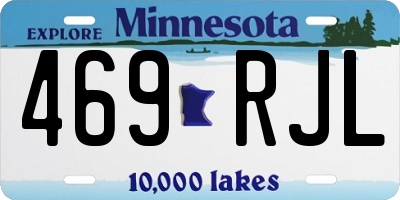 MN license plate 469RJL