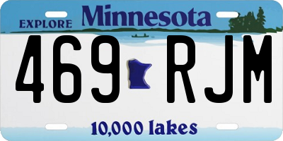 MN license plate 469RJM