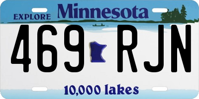 MN license plate 469RJN