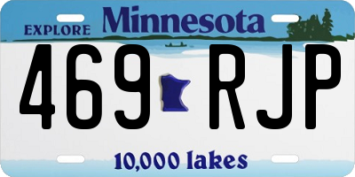 MN license plate 469RJP