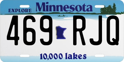 MN license plate 469RJQ