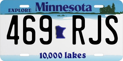 MN license plate 469RJS