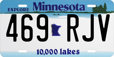 MN license plate 469RJV