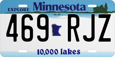 MN license plate 469RJZ