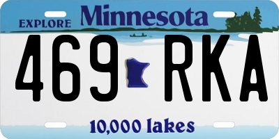 MN license plate 469RKA