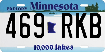 MN license plate 469RKB