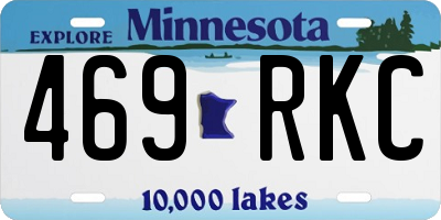 MN license plate 469RKC