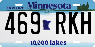 MN license plate 469RKH