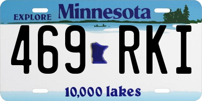MN license plate 469RKI