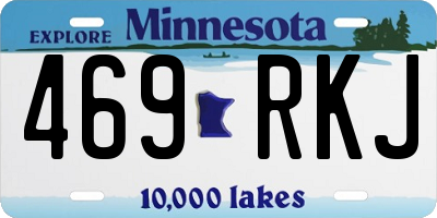 MN license plate 469RKJ