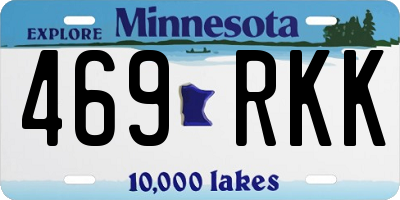 MN license plate 469RKK
