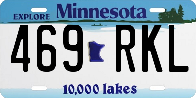 MN license plate 469RKL