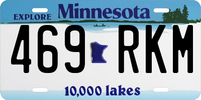 MN license plate 469RKM