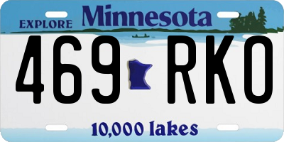 MN license plate 469RKO