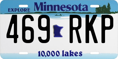 MN license plate 469RKP