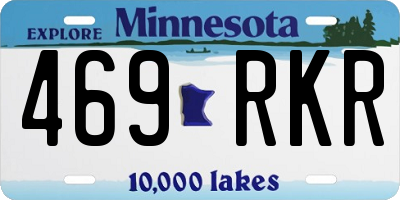 MN license plate 469RKR