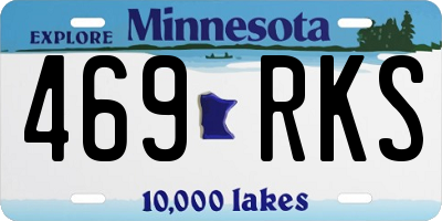 MN license plate 469RKS