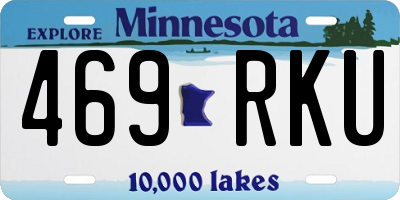 MN license plate 469RKU