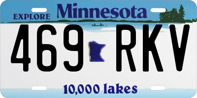 MN license plate 469RKV