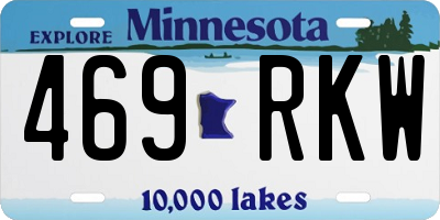 MN license plate 469RKW