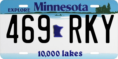 MN license plate 469RKY