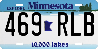 MN license plate 469RLB