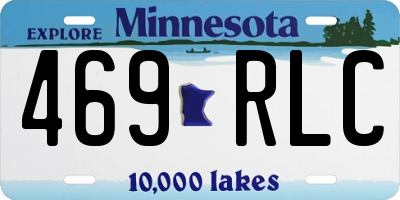 MN license plate 469RLC