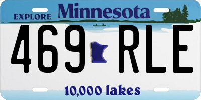 MN license plate 469RLE