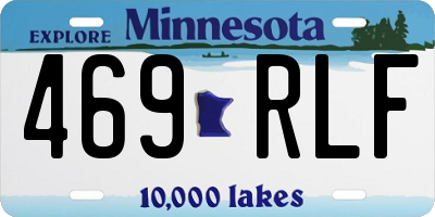 MN license plate 469RLF