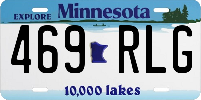 MN license plate 469RLG