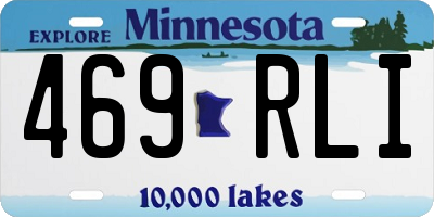 MN license plate 469RLI