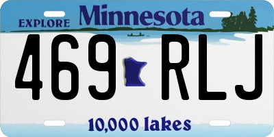 MN license plate 469RLJ