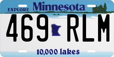 MN license plate 469RLM