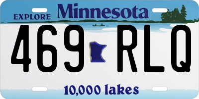 MN license plate 469RLQ