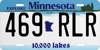 MN license plate 469RLR