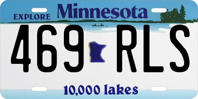 MN license plate 469RLS