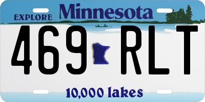 MN license plate 469RLT